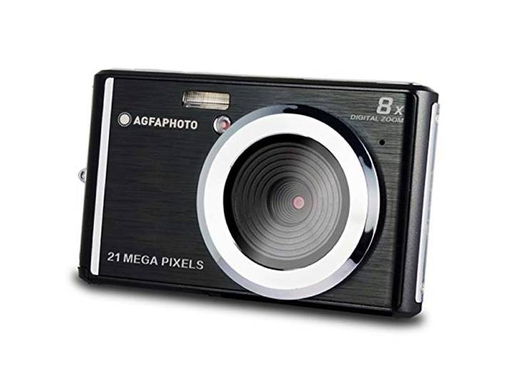 AGFA Photo compacte digitale camera met 21 megapixel CMOS-sensor, 8x digitale zoom en LCD-display Zwart