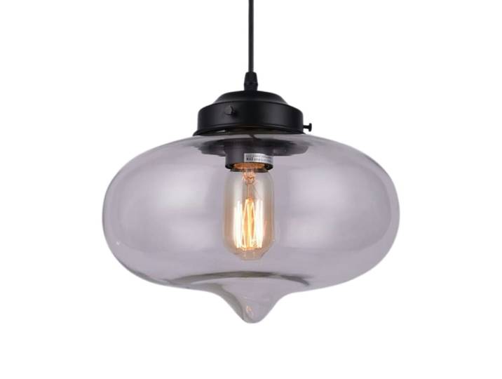 Suspension en verre transparent 30 cm