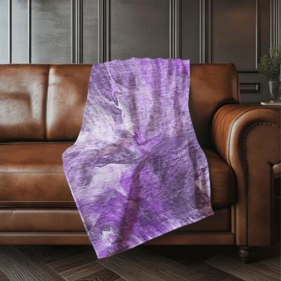 Addison Rugs Premium Machine Washable Abstract Watercolor Sherpa Throw Blanket
