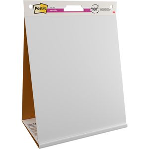 Post-it Flipchart-Papier Super Sticky Meeting Chart Table Top, selbstklebend, blanko, 50,8 x 58,4 cm, 20 Blatt