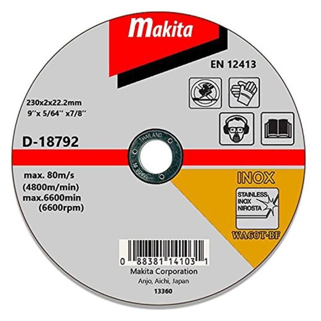 Makita CUTTING DISC 230X2.0 WA36R INOX (D-18792)