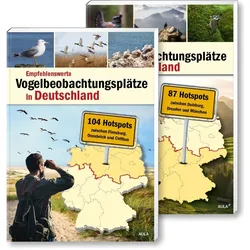 Empfehlenswerte Vogelbeobachtungspltze in Deutschland im Set. 2 Bde, Ratgeber von Redaktion Der Falke