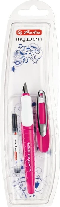 herlitz my.pen Patronenfüller pink/weiß M (mittel)