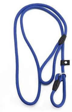 Inspire Select Dog Slip Rope Leash 51.18 In Strong Nylon Training Lead With Adjustable Slipknot blue 0.24 In 51.18 In