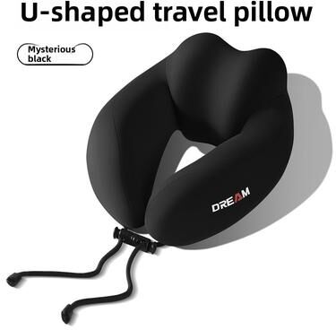 Youfap Market Ergonomic Cervical Support Pillow, Memory Foam U Shaped Neck Pillow For Travel With Portable Washable Cover black