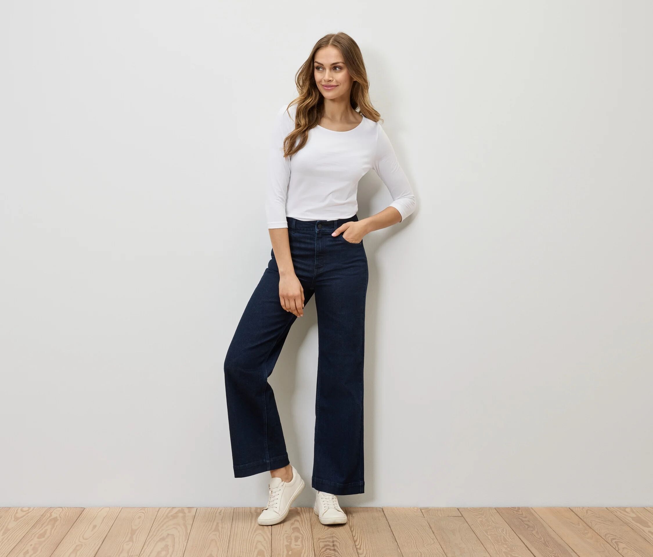 Tchibo - Wide Leg Jeans – Fit »Viki« - Damen - Gr. 44 - blau