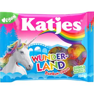 Katjes Fruchtgummis Wunderland Rainbow-Edition, 210 g