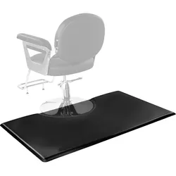 VEVOR Salonmatte für Friseure, 1525x915 mm, Anti-Ermüdungs-Bodenmatte, Friseurmatte 23 mm dicke, verdickte PVC- & PU-Bodenmatte mit rundem Ausschnitt, abgeschrägten Kanten zum Schutz vor Stolpern