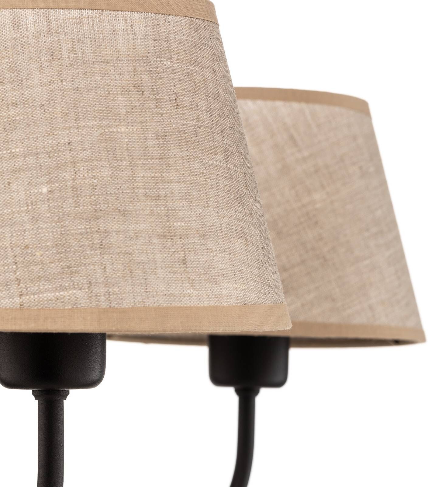 Kronleuchter Chicago TK Lighting, dimmbar, creme / amber, für Wohn- / Esszimmer, Textil / Stoff / Seide, Kronleuchter