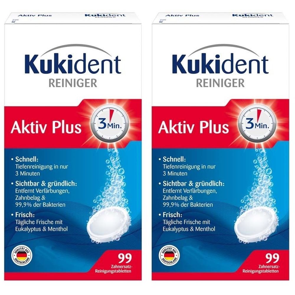 Kukident Aktivplus Tabs x2 2x99 St Tabletten