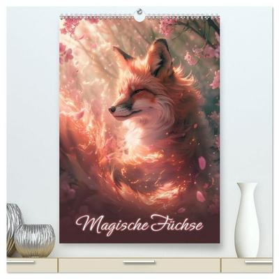 Magische Füchse (hochwertiger Premium Wandkalender 2027 DIN A2 hoch), Kunstdruck in Hochglanz