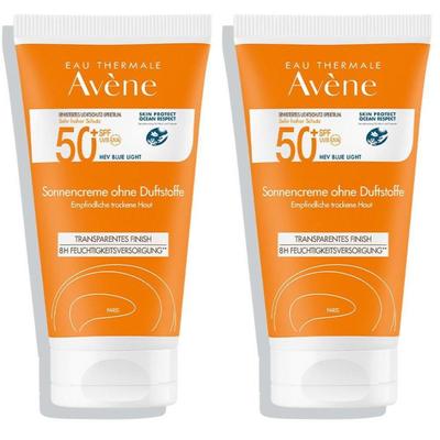 Avene Sonnencreme SPF 50+ ohne Duftstoffe 2x 2x50 ml Creme