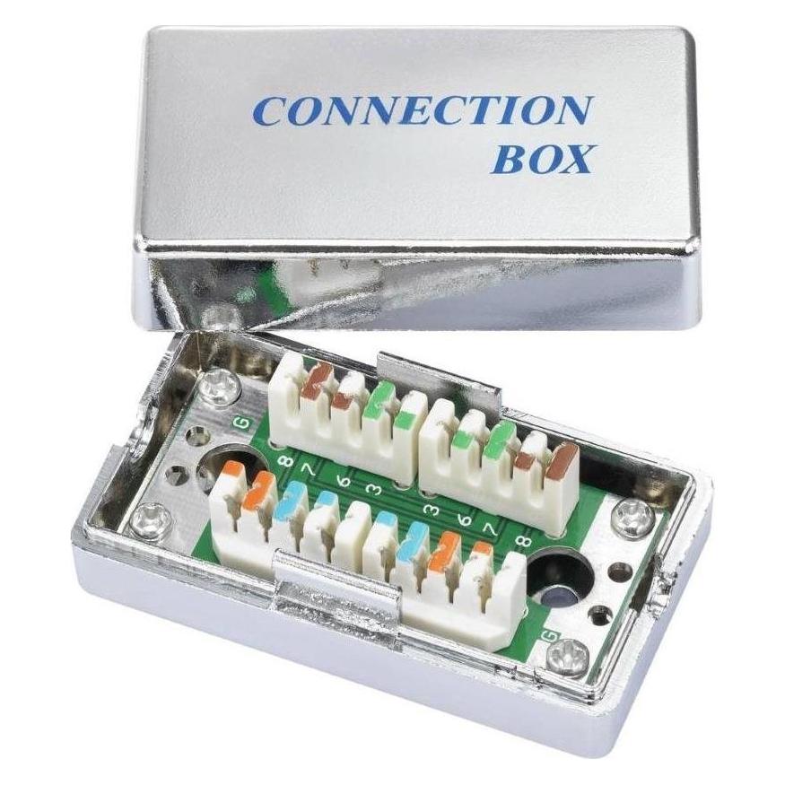 Lynx Cs Spojovací box STP Cat5E narážecí, stříbrná (Netzwerk Kupplung) (SB-STP-C5E-SLR)