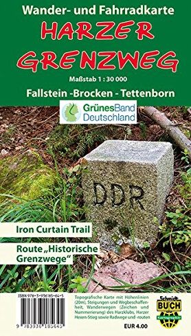 Bernhard Spachmüller - Harzer Grenzweg: Wander- und Fahrradkarte Fallstein - Brocken - Tettenborn - Preis vom 09.10.2026 07:28:09 h