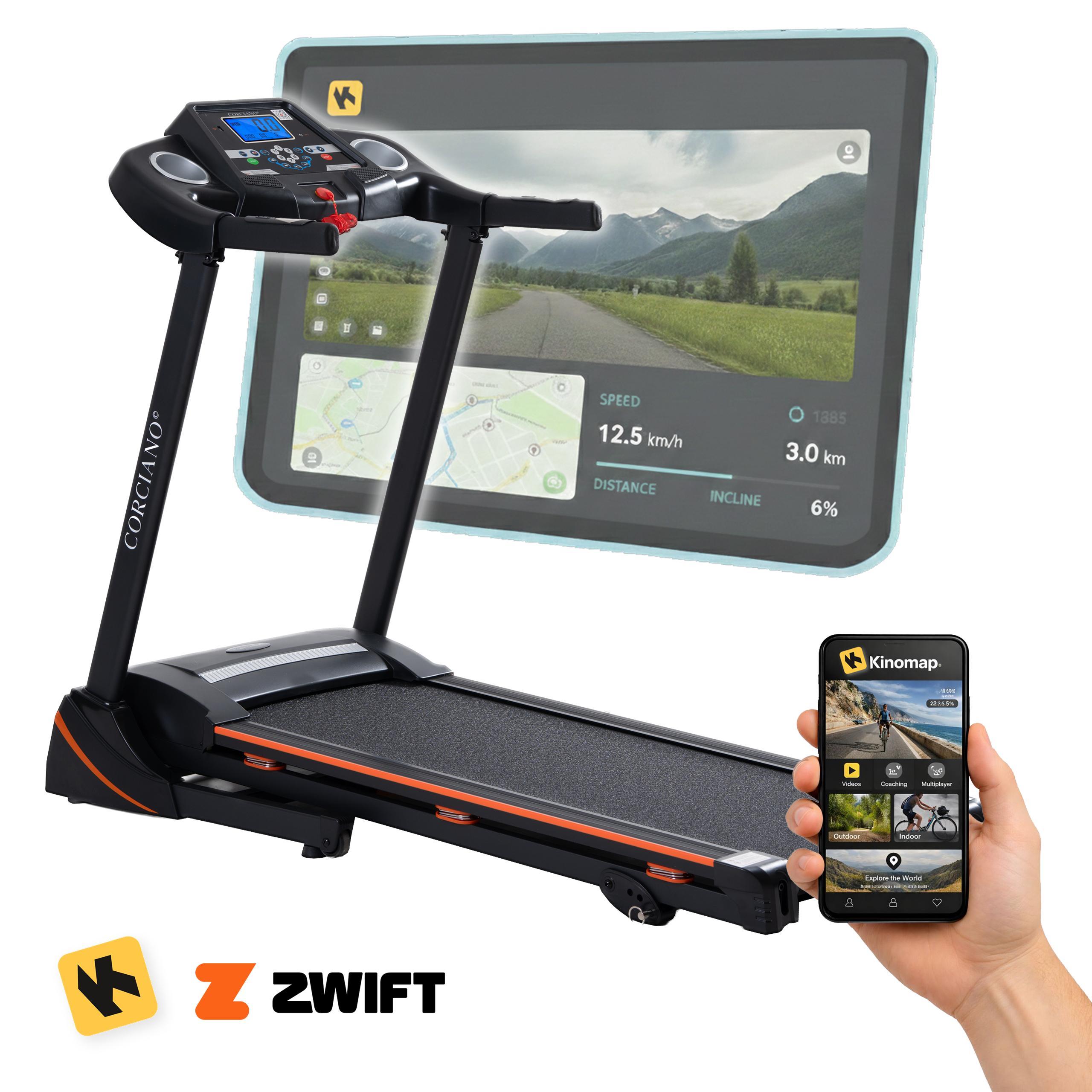 Elektrisches Laufband für Zuhause, klappbar, CORCIANO Lugo