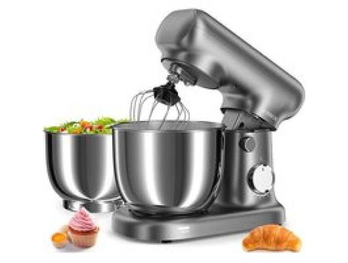 Robot Pâtissier Professionnel 1500W Bols 2 5L + 3L 10 Vitesses Fouet Batteur Plat Et Crochet Pétrisseur