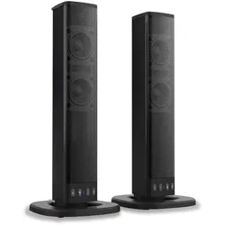 XORO HSB 55 2in1-Bluetooth-Soundbar 4x5W Leistung kompaktes Design als Separate Stereo-Lautsprecher / Soundbar verwendbar TWS Technologie 4000mAh Akku