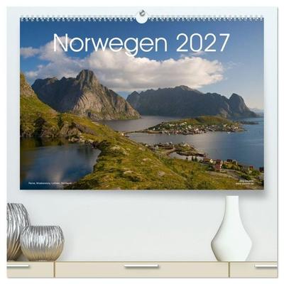 Norwegen (hochwertiger Premium Wandkalender 2027 DIN A2 quer), Kunstdruck in Hochglanz