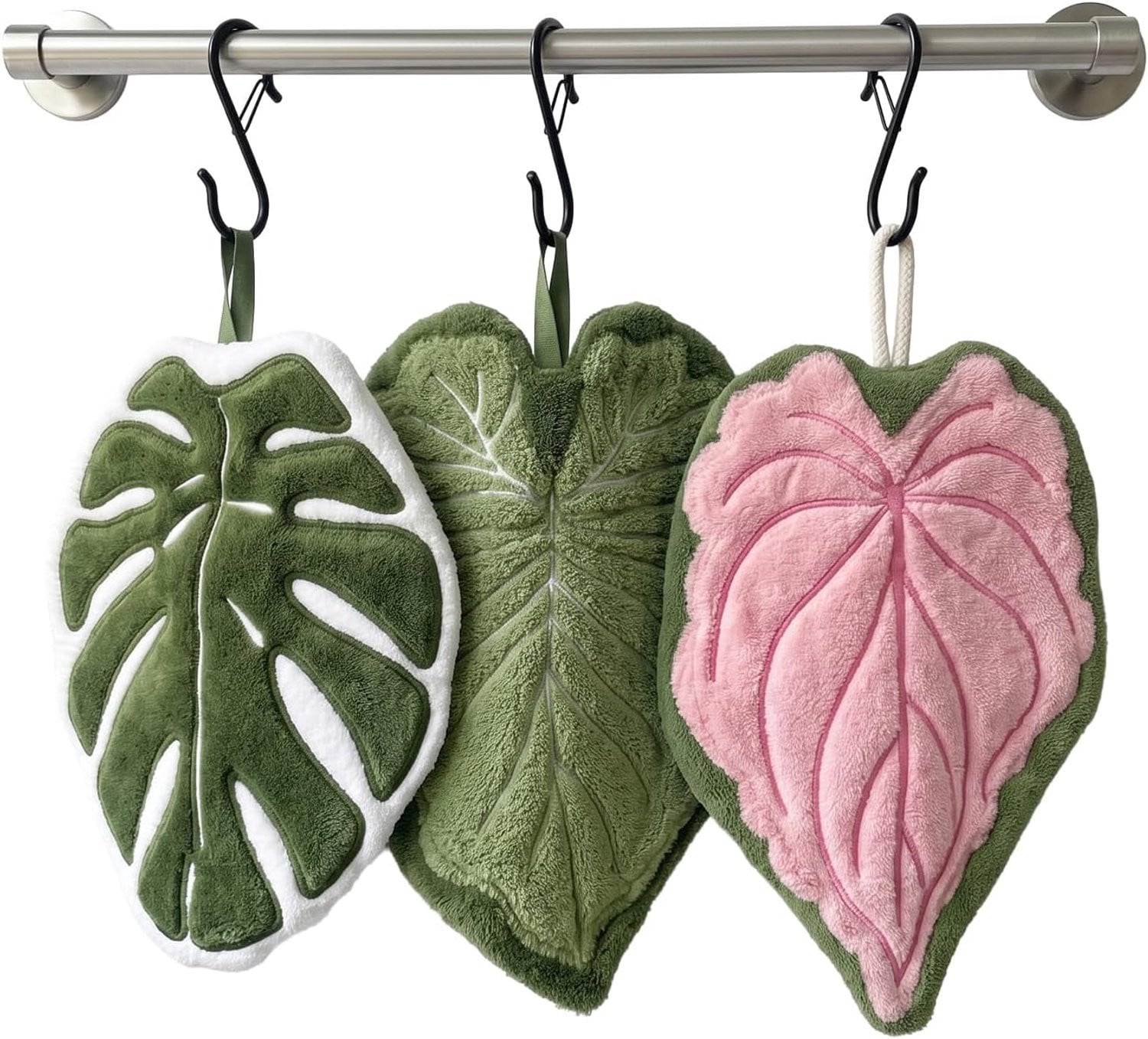 Set van 3 zachte en absorberende handdoekjes voor de keuken en badkamer