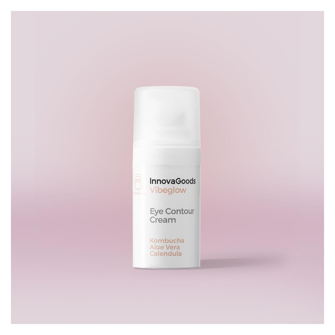 InnovaGoods Augenkontur Kombucha Vibeglow 15 ml (Augenpflege Crème, 15 ml, Tag + Nacht) (53306062)