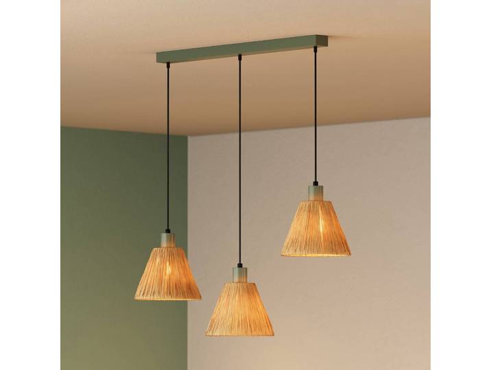 OSRAM Hängelampe Decor Raffia, dimmbar, braun / rost, für Wohn- / Esszimmer, Landhaus / Rustikal, Pendelleuchte