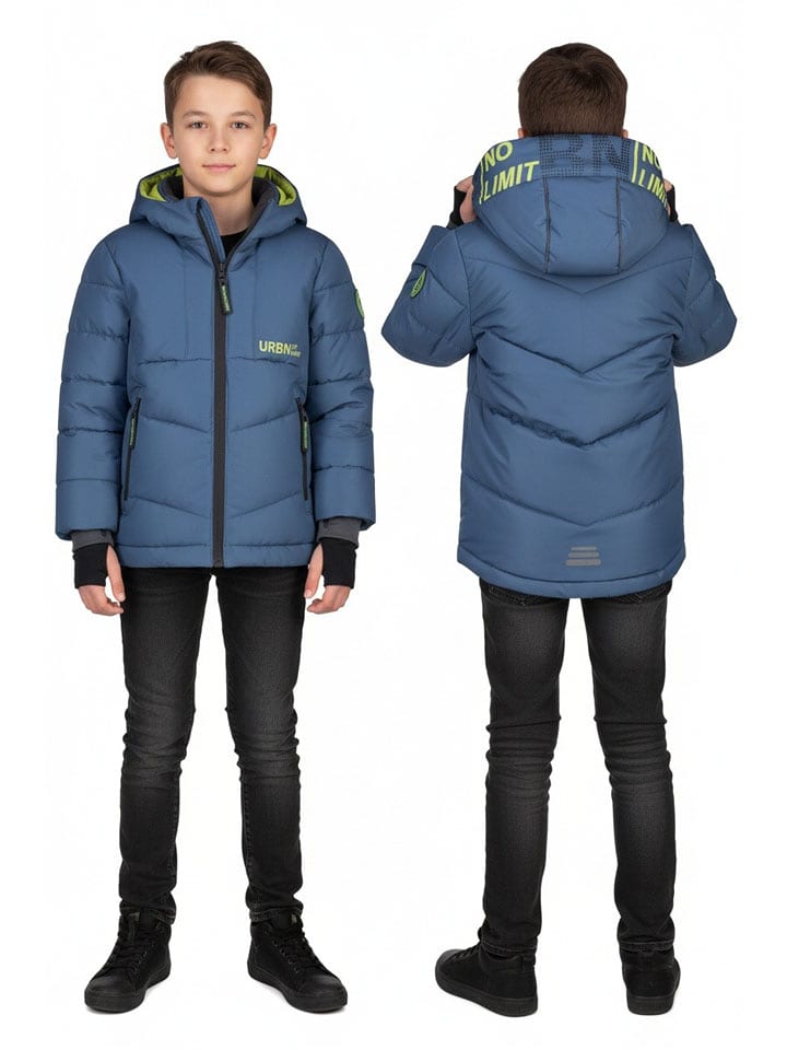 Salt and Pepper Steppjacke in Blau - 116