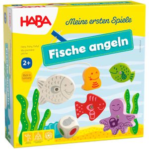 Haba Lernspiel Meine ersten Spiele - Fische angeln, ab 2 Jahre, 1-4 Spieler, Farben lernen