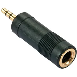 Lindy 35621 Kabeladapter 3.5mm 6.3mm Schwarz
