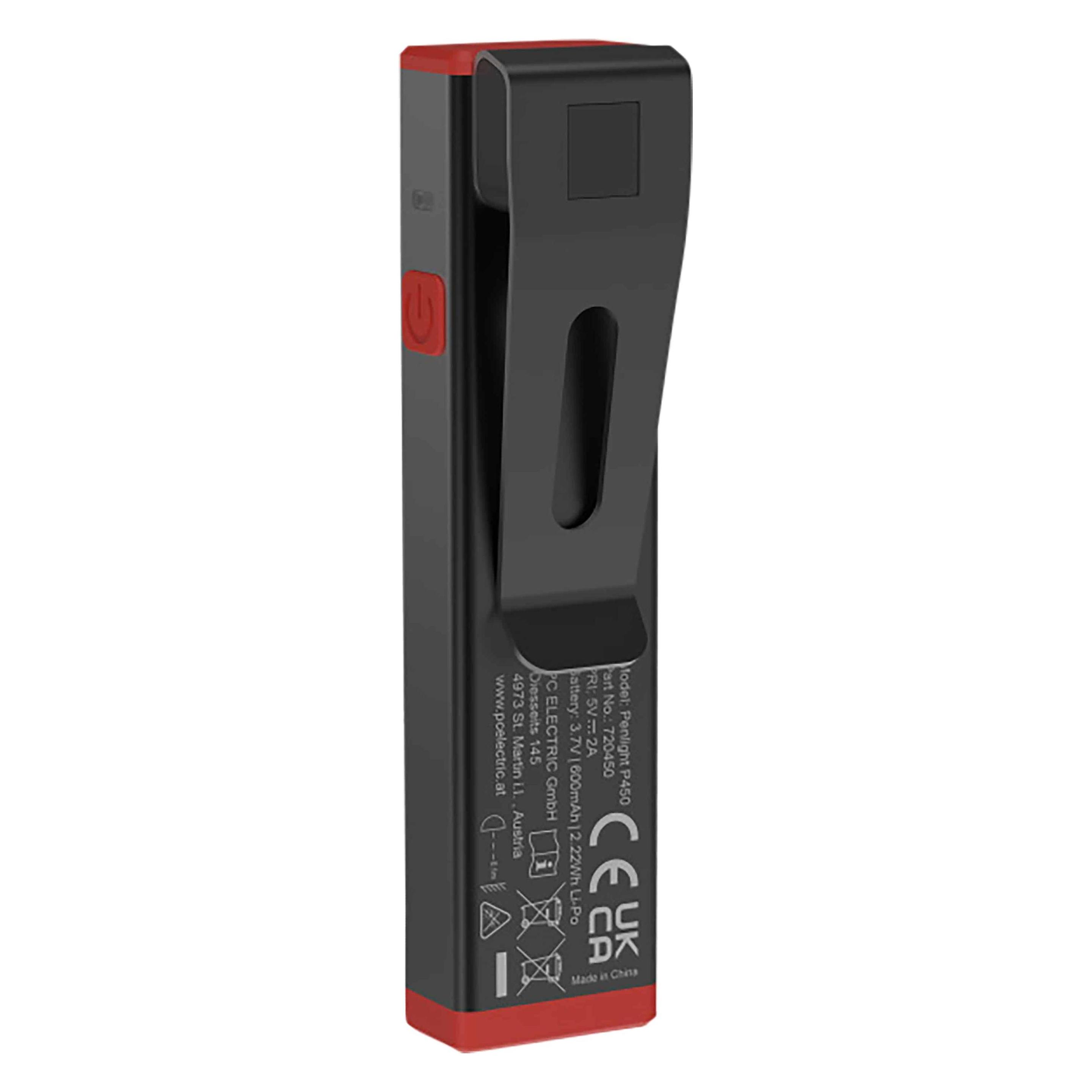 PCE PC Electric LED Handlampe P450/600mAh USB-C 450 lm 720450 (450 lm) (720450)