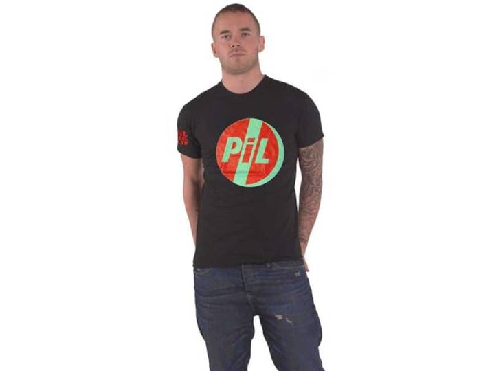 PIL Public Image Ltd T Shirt Original Logo nieuw Officieel Unisex Zwart S