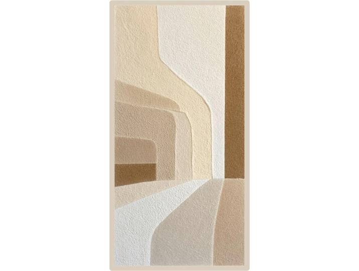 Euroart Akustikbild Soft Abstraction I - Sound Panel, Mehrfarbig, Holz, Naturmaterialien, Kiefer, Abstraktes, rechteckig, 120x60 cm, 3D-Effekt, gerahmt, Bilder & Rahmen, Bilder, Sonstige Wandbilder