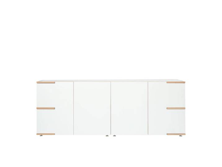Tojo - stau Sideboard low, 200 x 75 cm, weiss