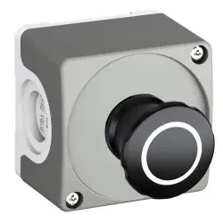 ABB CEP1-1002 Gehäuse Maschinen-Stop-Taster, 40mm Maschinen-Stop Taster Zugentriegelung, Kontakte: 1 Schliesser + 1 Öffner 1SFA619811R1002