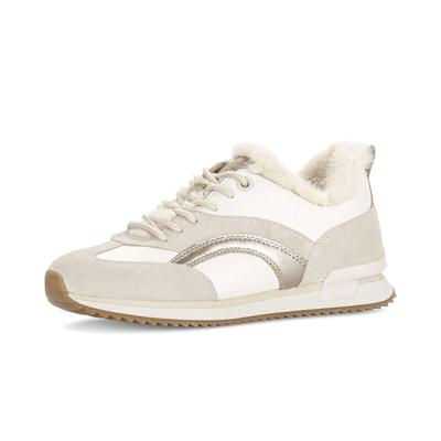 Sneaker GABOR "Sneaker low", Damen, Gr. 42,5, beige (creme), Schuhe Sneaker