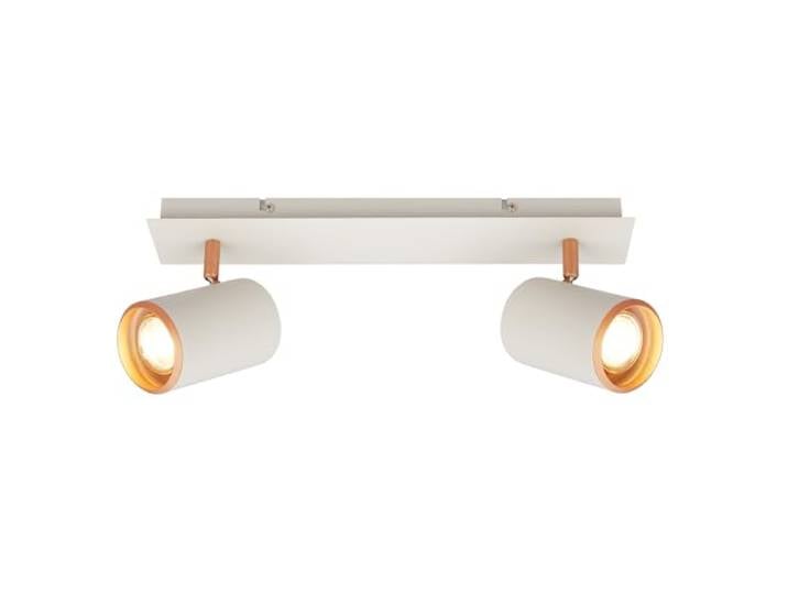 BRILONER - Plafonnier orientable\, douille GU10\, max. 9 W\, plafonnier\, spot de plafond\, luminaire plafonnier\, lustre salon\, lumière plafond\, lustre chambre\, lampe plafond\, 40 cm\, gris clair-coffee