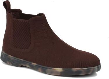 Women's Grady Stretch Knit Bootie by Ros Hommerson in Brown (Size 7 M)
