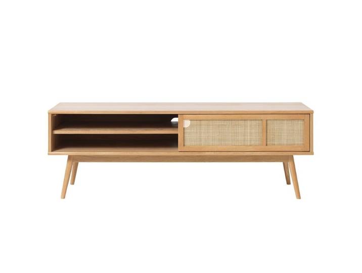 Trendstore Uppsala Lowboard mit Rattangeflecht - Eiche Furnier n