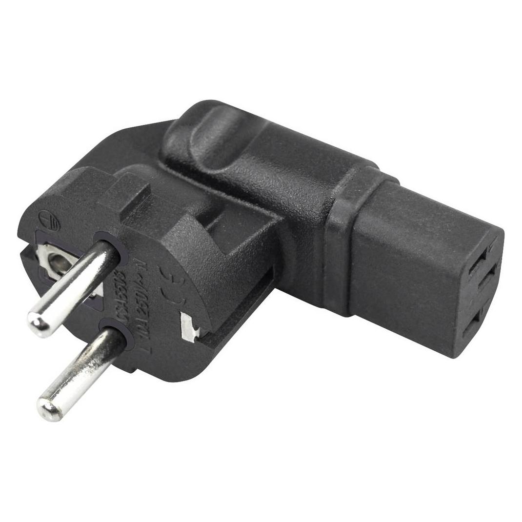 Tru Components Adapter PG plug - IEC C13 socket (cooling devices) Total number of pins: 2 + PE (TC-14554316)