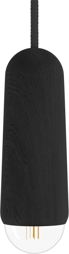 Harto Suspension small long, chêne teinté noir Noir 6x19x6cm