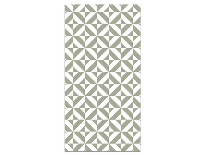 Tapis vinyle forme géométrique vert 100x140cm