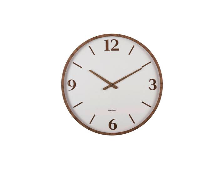 Karlsson Wanduhr Detalle, Grau, Kunststoff, Dekoration, Uhren, Wanduhren