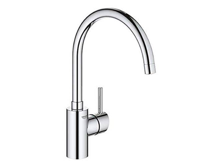 GROHE Concetto, Küchenarmatur mit hohem C-Auslauf 150° schwenkbar, 35 mm Keramikkartusche, getrennte Wasserwege (chrom, 32662003)