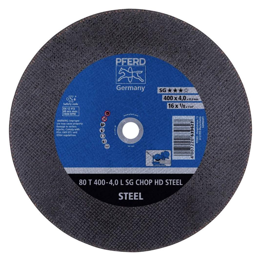 Pferd Trennscheibe 80 T 400-4.0 A 30 L SG-CHOP-HD/32.0 VPE: 10 (80 T 400-4,0 L SG CHOP HD STEEL/32,0)