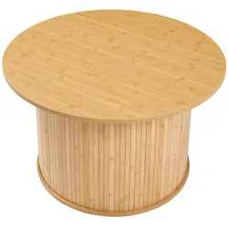 En.Casa, Couchtisch + Beistelltisch, Couchtisch Ledepid 48xØ80 cm Natur (80 x 48 cm)