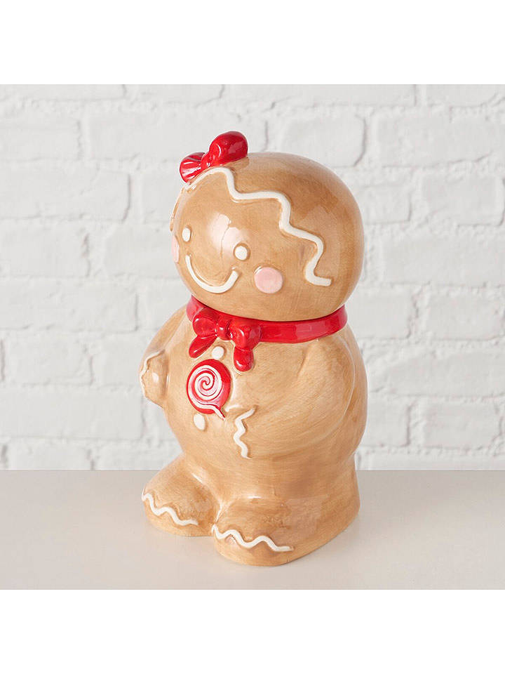 Boltze Vorratsdose "Ginger" in Hellbraun/ Rot - (H)22 cm - onesize