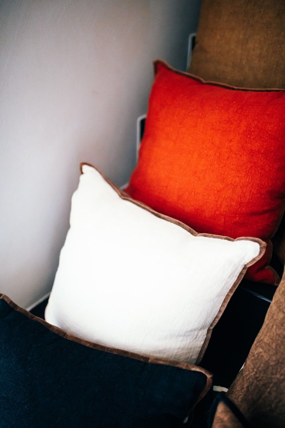 Pomax Coussin en coton ivoire 45x45 Blanc 45x1x45cm
