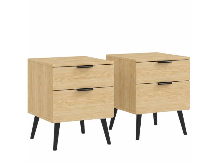 Tables de chevet tiroir à deux niveaux bois massif chêne