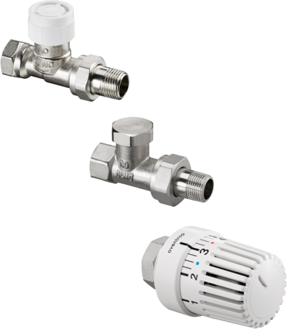 Oventrop vanne thermostatique Uni LH 1683803 DN 10, droit, avec thermostat
