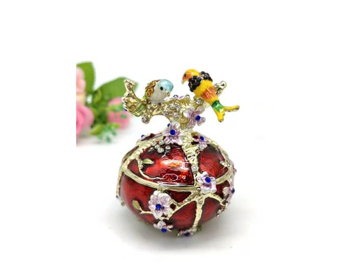 Boîte à bijoux en émail MagMED Enjoy Plum Blossoms, artisanat, décoration d'intérieur
