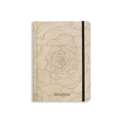 matabooks – Nachhaltiges A5 Notizbuch/Tagebuch/Bullet Journal/Schreibheft/Notebook aus Süßgraspapier – Nari Farbe: Rose Gold (liniert)